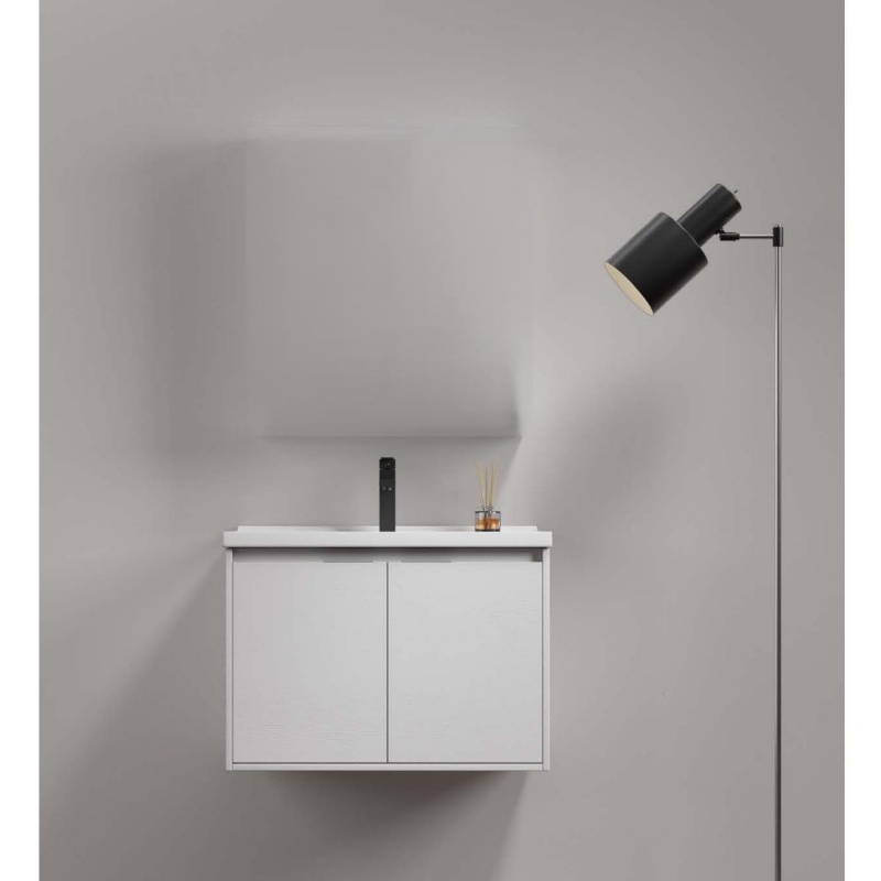 70cm Waterproof PVC Bathroom Cabinet with Aviation Board and Smart Mirror Vanity