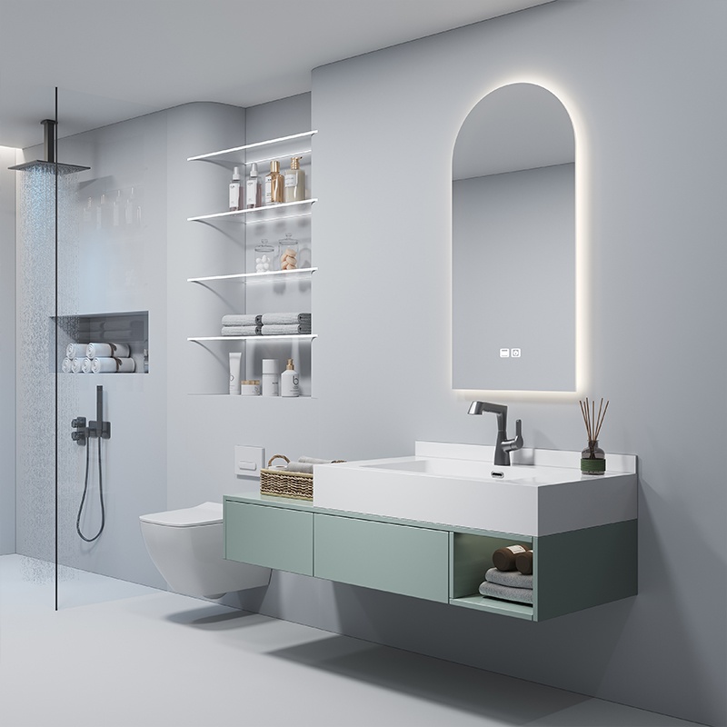 Premium PVC Sanitary Ware Bathroom Cabinet Set