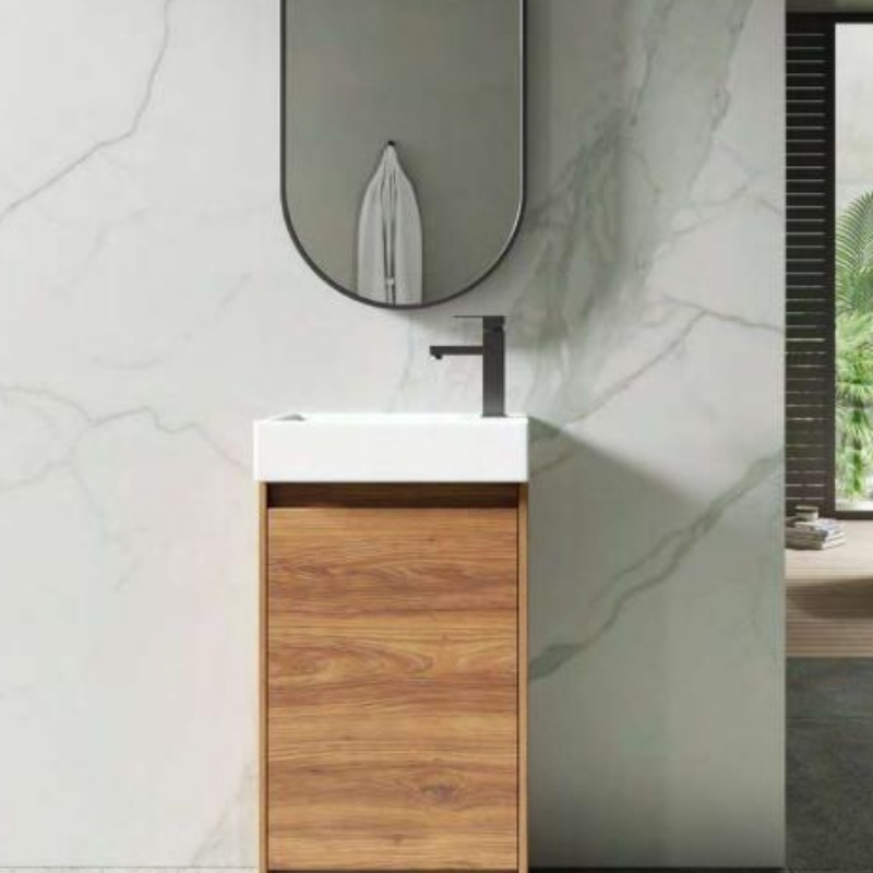 Floating Bathroom Vanity with Mirror Lights Modern Style Bathroom Vanities