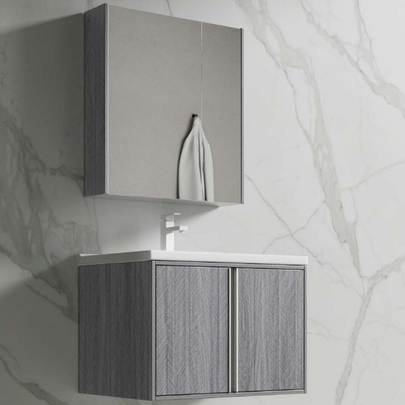 Modern Bathroom Wall Mounted Drawers Slate Cabinet Vanity