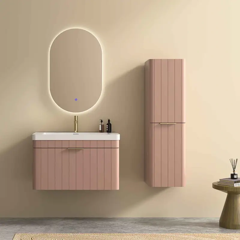 Waterproof MDF Bathroom Vanity - Rental Bathroom Budget Style