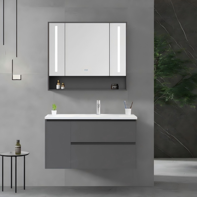 Bathroom Vanity Wood and Plywood 60 Inch Solid Wood Bathroom Vanity
