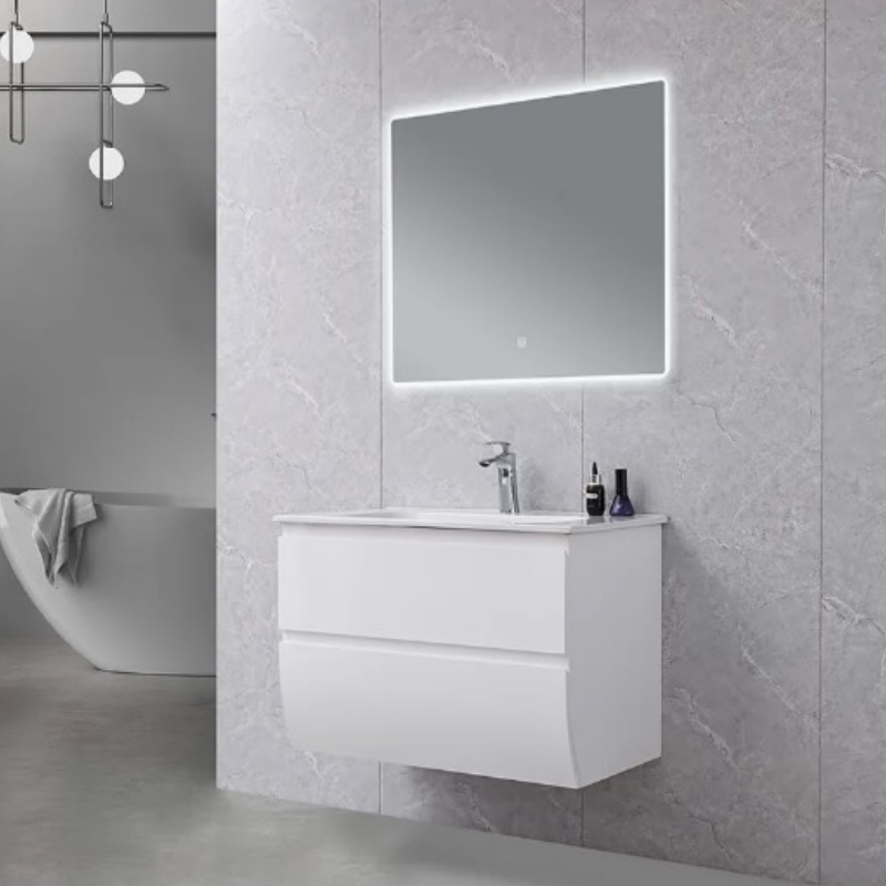 Cheap Wood MDF Style Bathroom Vanities Bathroom Cabinet with Mirror