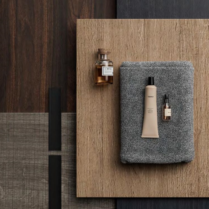 Modern Fashion Plywood Bathroom Cabinet Ceramic Basin and Mirror Vanity