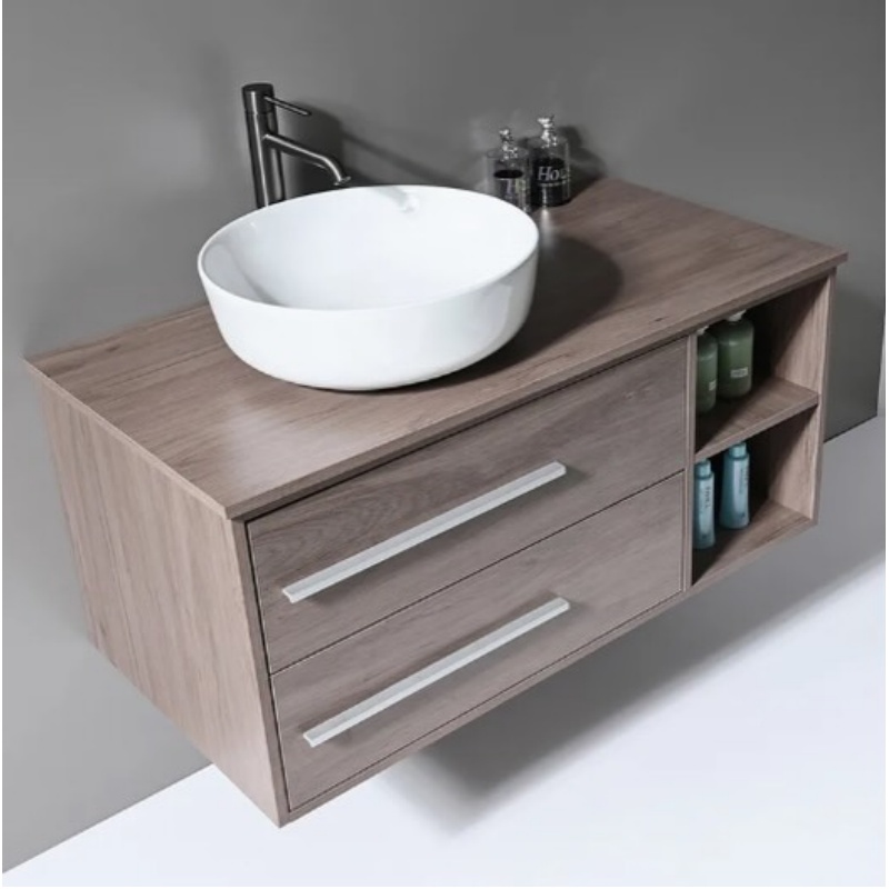 Factory MDF French Style Laminated Bathroom Sink Cabinet