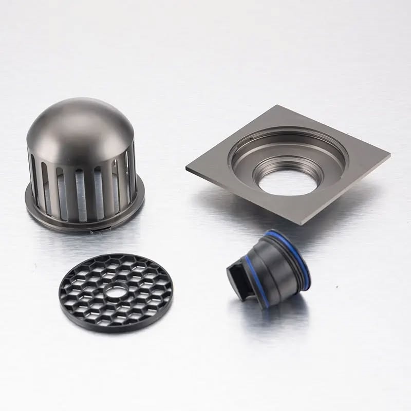High Quality Brass Square Types of Floor Drain Strainers