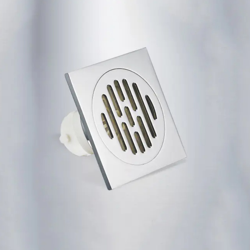Concealed Hidden Zinc Steel Floor Drain for Tile Floor Installation