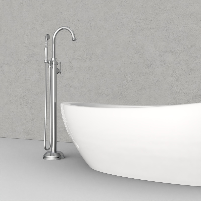 Solid Brass Square Body Walk in Tub Bathroom Bathtub Faucet