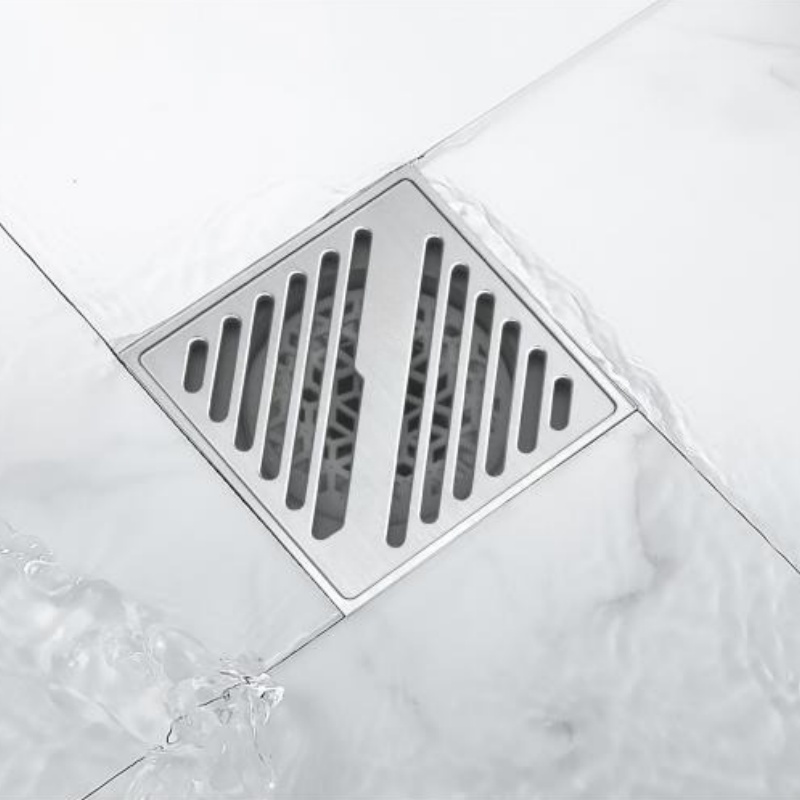 Fashion Matt Black Floor Drain for Bathroom