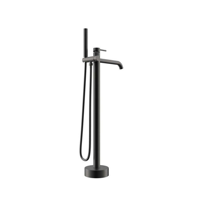 Bathrooms Floor Mounted Bathtub Faucet in Chrome, PVD Brushed Gold