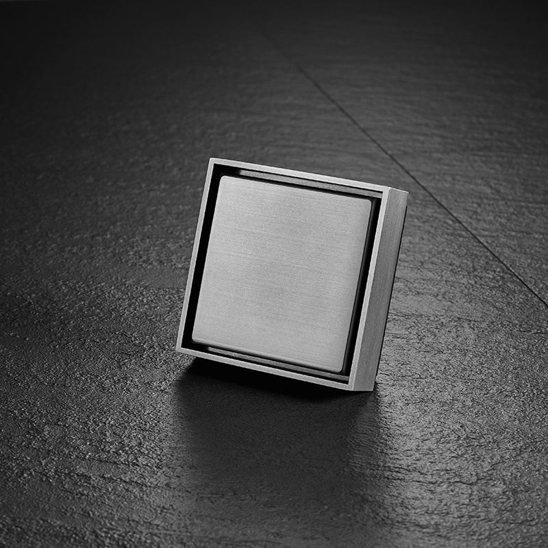 Black Stainless Steel 304 Grate Shower Floor Drain