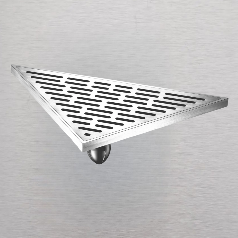 Universal Brass Drain with Adjustable Height for Tile and Stone Flooring