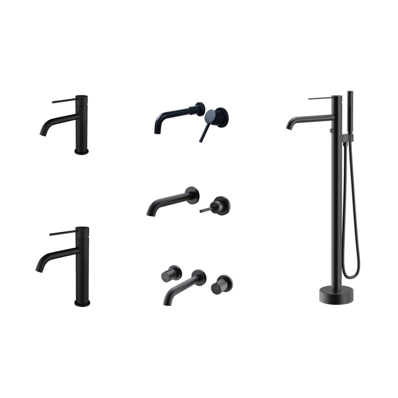 Modern Chrome Freestanding Bathtub Faucet with Detachable Handheld Shower