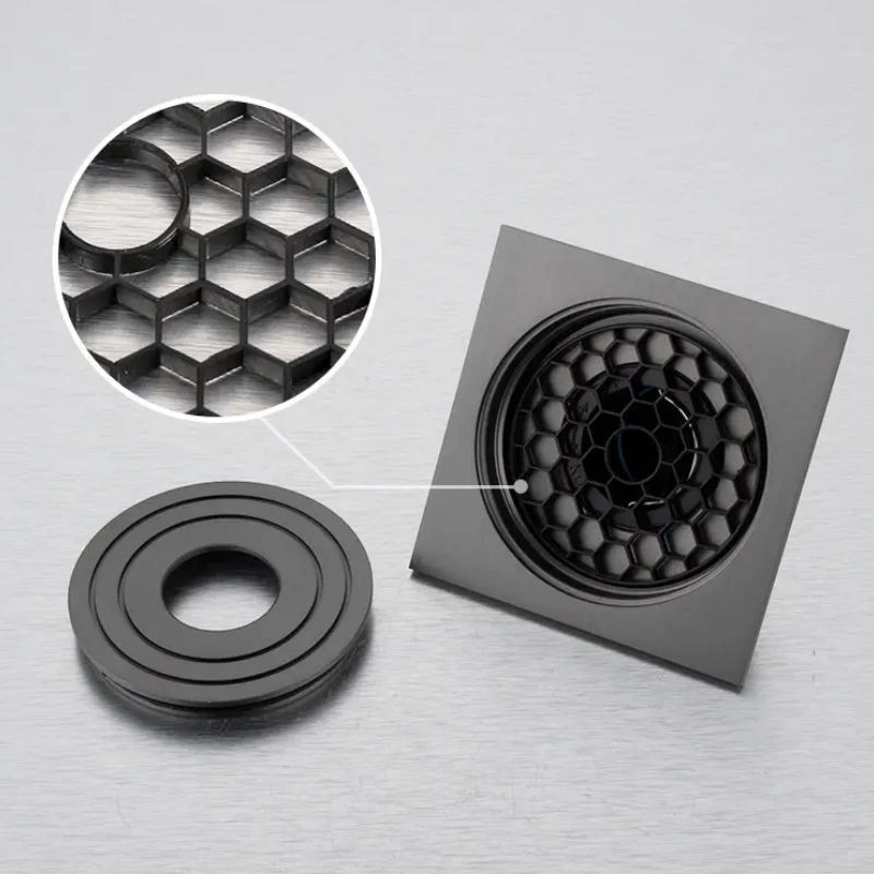Floor Drain Triangle Stainless Steel Shower Room Insert Easy Installation