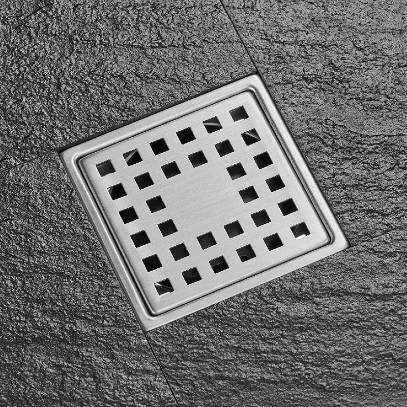 Clean Long Rectangle Filter Hair Catcher Stainless Steel Floor Drain