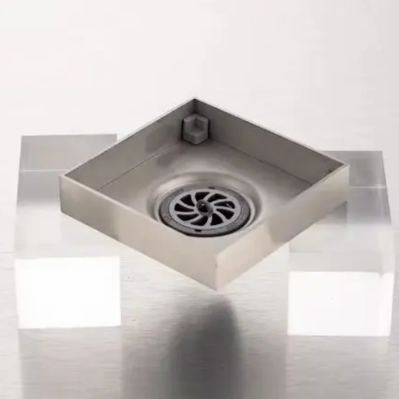 Square Shower Floor Drain Brushed Brass Square Small Tile Insert Floor Drain