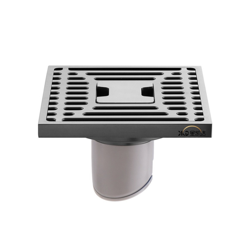 Universal Brass Drain with Adjustable Height for Tile and Stone Flooring