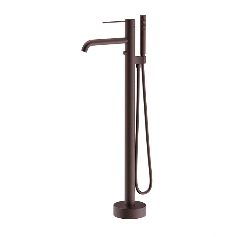 Floor Mounted Brass Bathtub Faucet Black