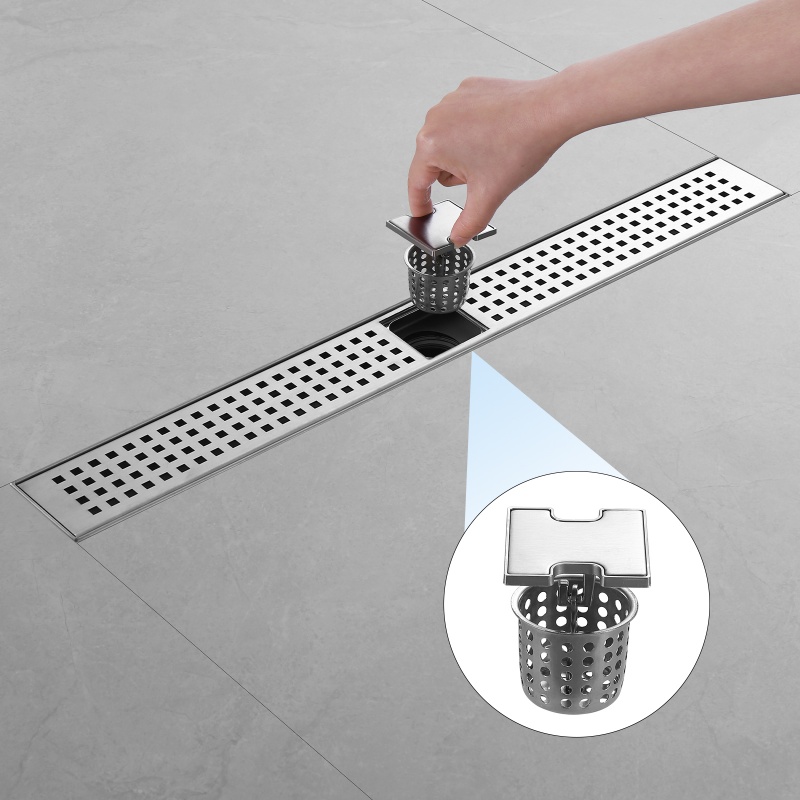 Anti-Blocking Stainless Steel Floor Drain for Swimming Pool