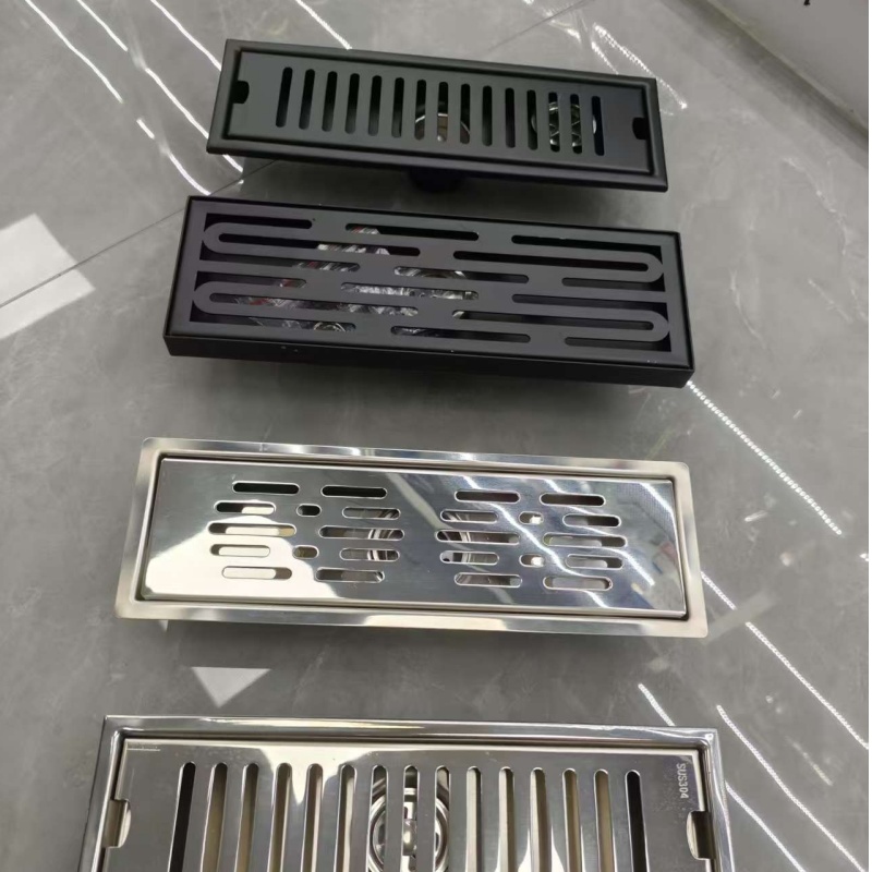 Bathroom 304 Stainless Steel Deodorant Channel Invisible Wc Floor Shower Drain