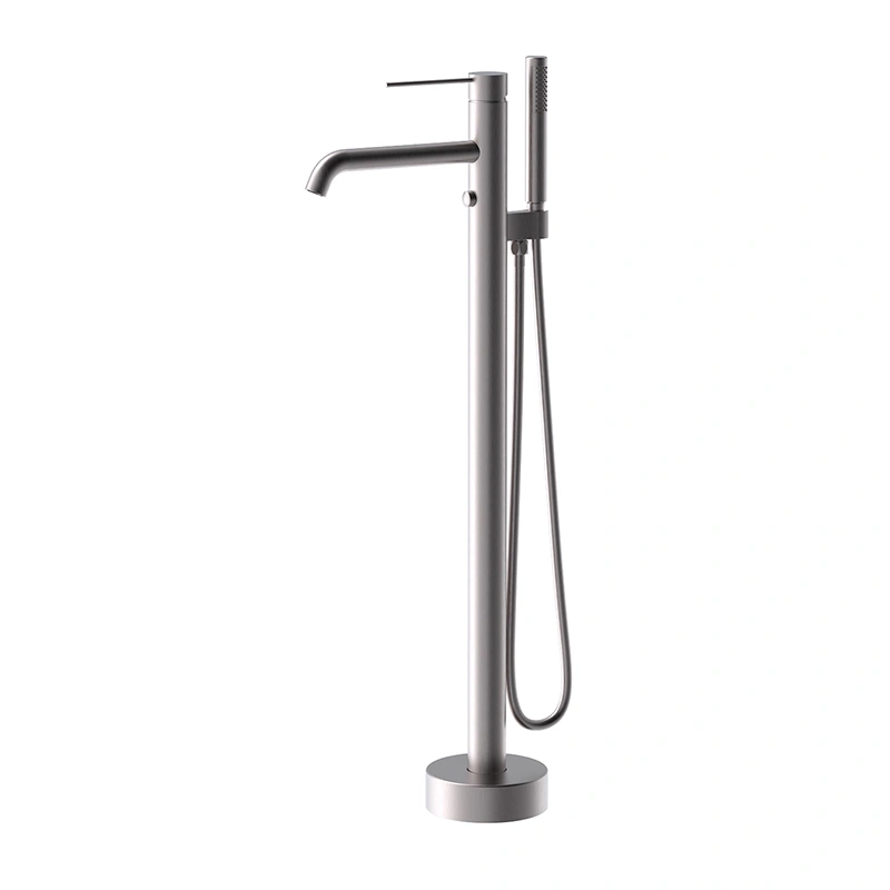 Floor Mounted Brass Bathtub Faucet Black