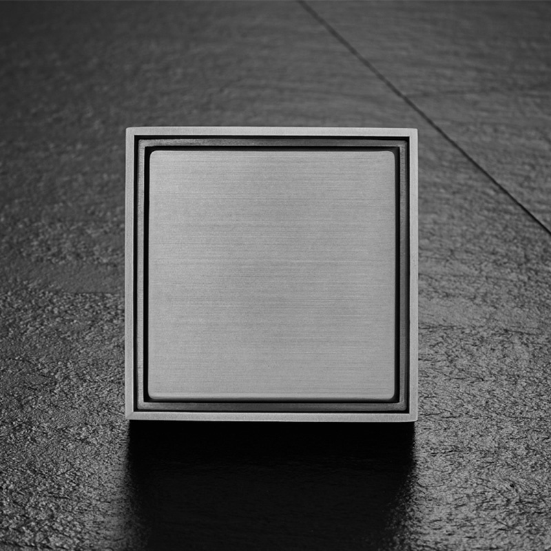 Concealed Floor Drain Bathroom Modern Gold Square Floor Drain