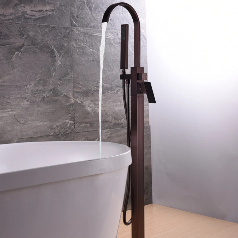 Solid Brass Square Body Walk in Tub Bathroom Bathtub Faucet
