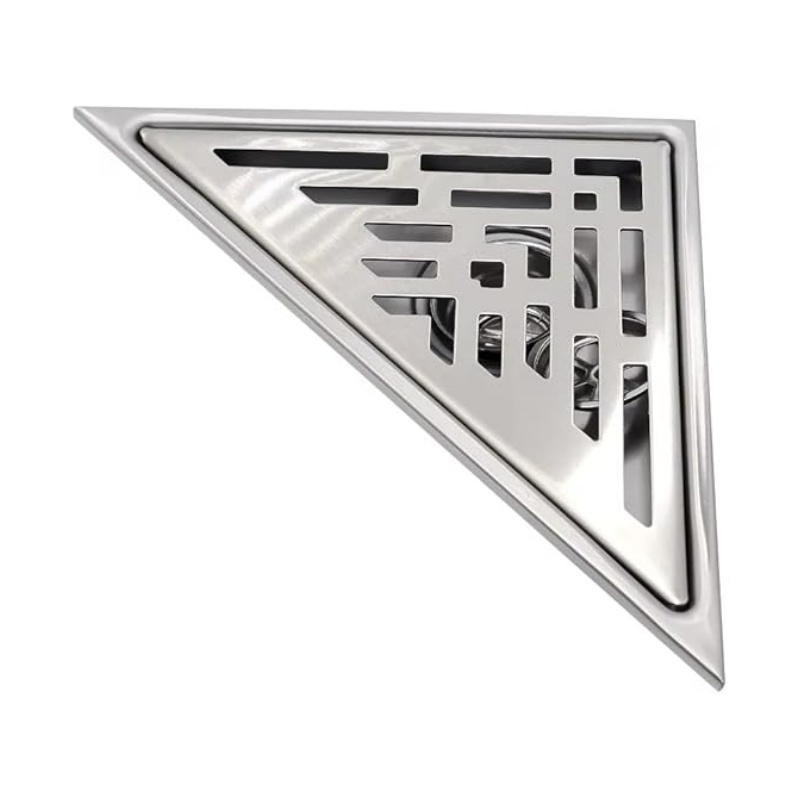 Universal Brass Drain with Adjustable Height for Tile and Stone Flooring