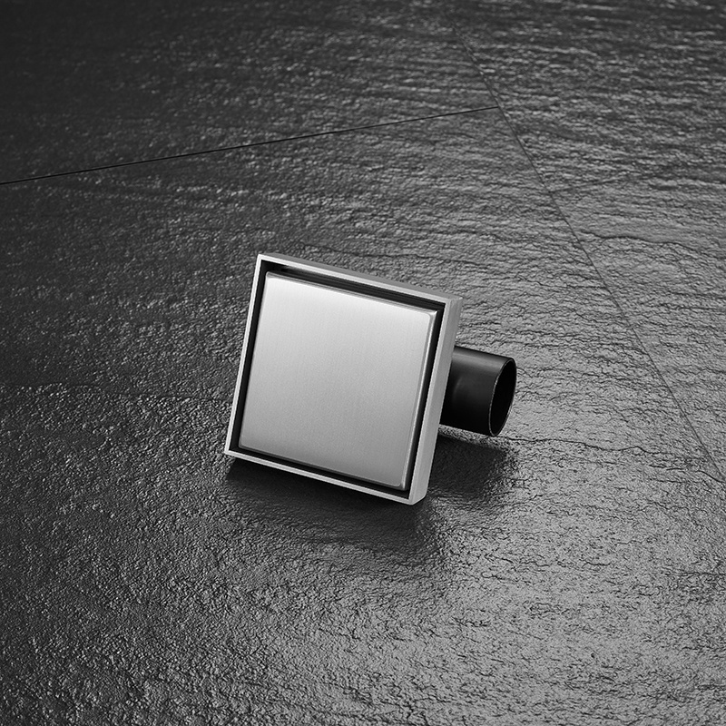 4 Inch Square Shower Floor Drain with Flange