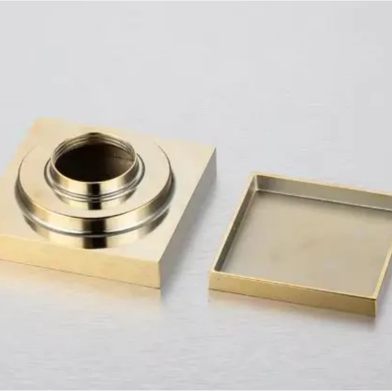 High Quality Brass Square Types of Floor Drain Strainers