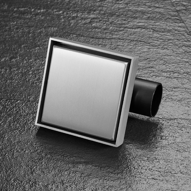 Square Toilet Shower Bathroom Modern Bath Brass Floor Drain