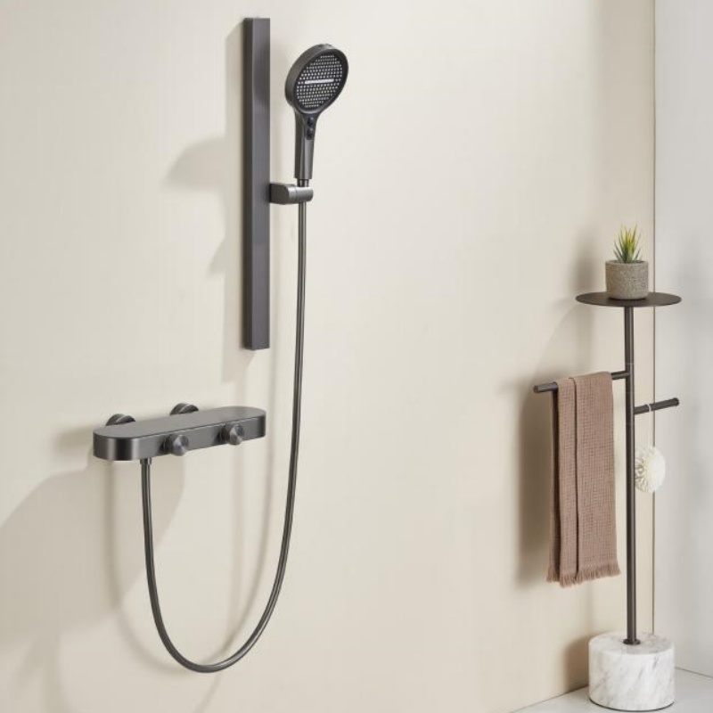 Luxury Brass Dual Function Rain Shower Set for Bathrooms