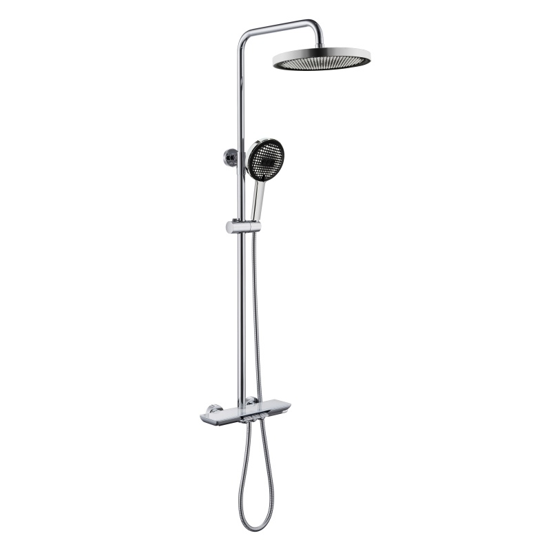 Elegant Rainfall Shower System with Advanced Thermostatic Faucet Set