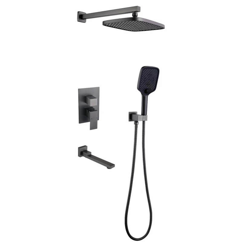 Australian Standard Shower Rail with Overhead Shower