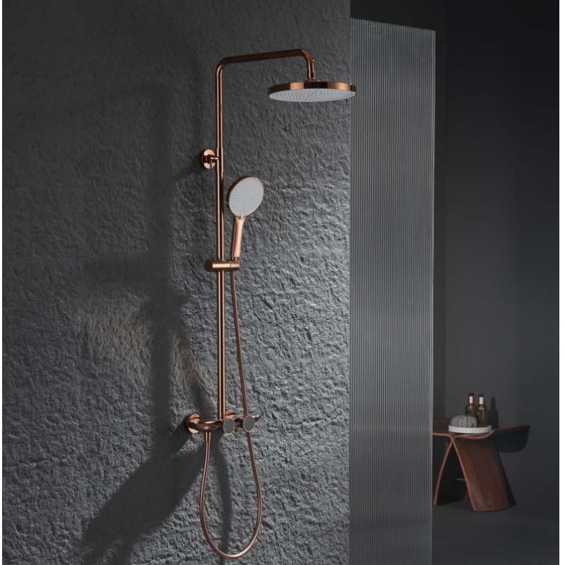 High Quality Freestanding Stand Rain Waterfall Rainfall Outdoor Faucet Mixer Shower Panel