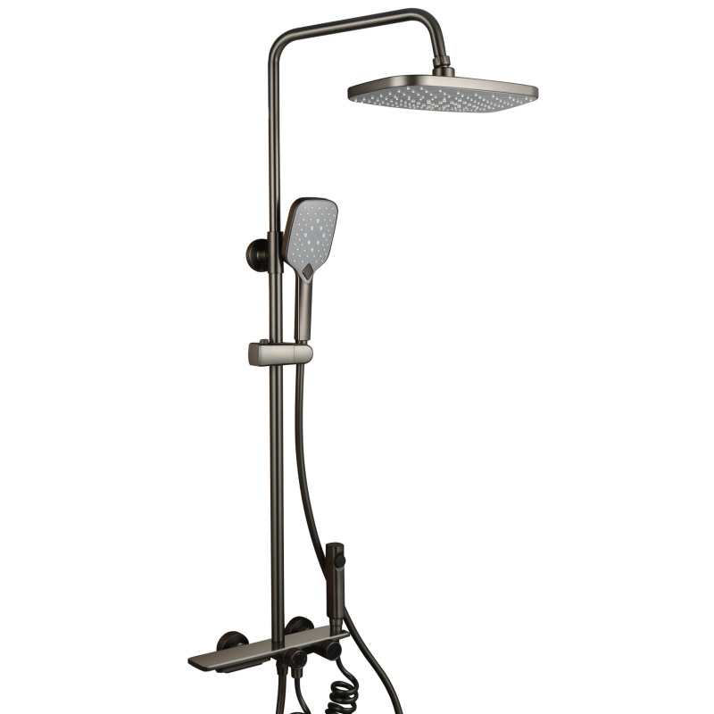 Stylish Exposed Wall-Mount Shower Set with Multi-Function Features