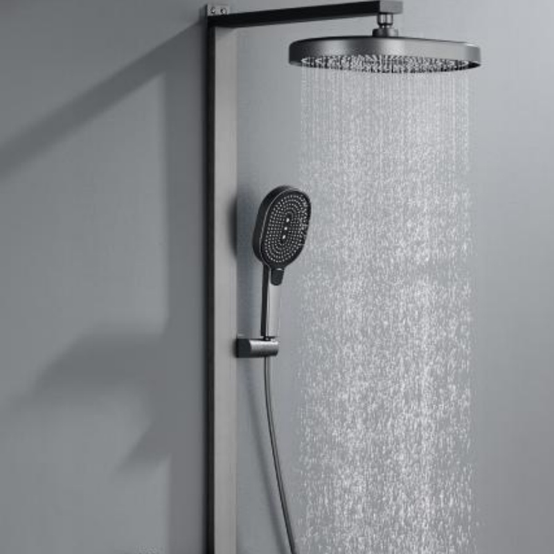 High Quality Freestanding Stand Rain Waterfall Rainfall Outdoor Faucet Mixer Shower Panel