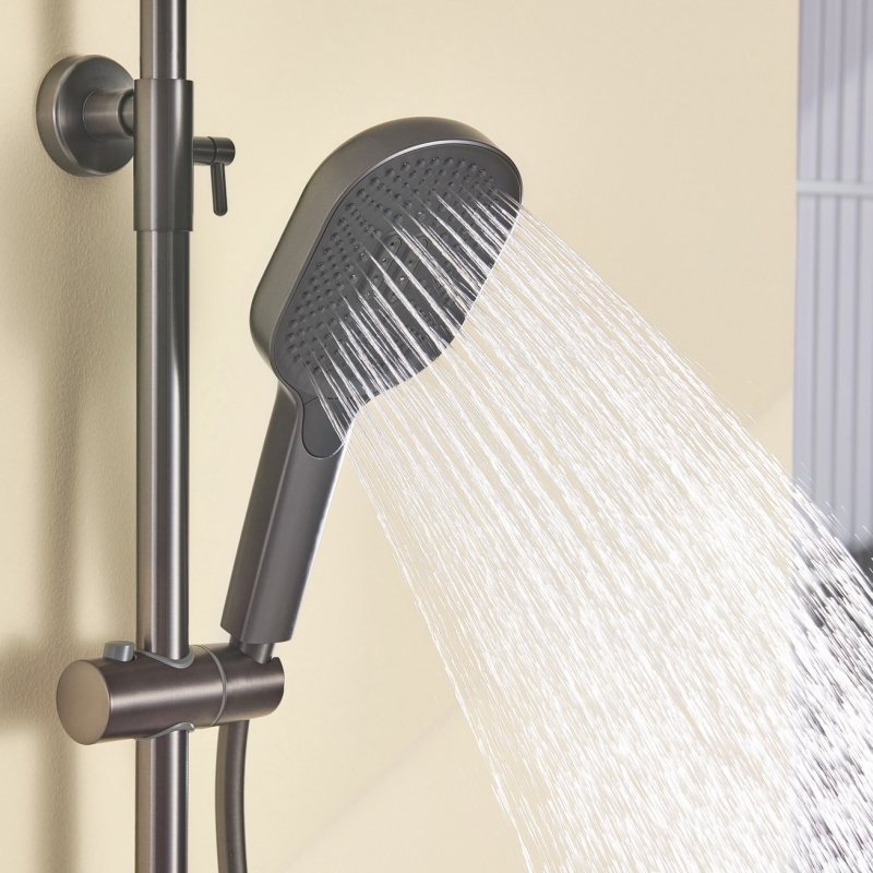 Australian Standard Brushed Brass Sanitary Ware Shower Set