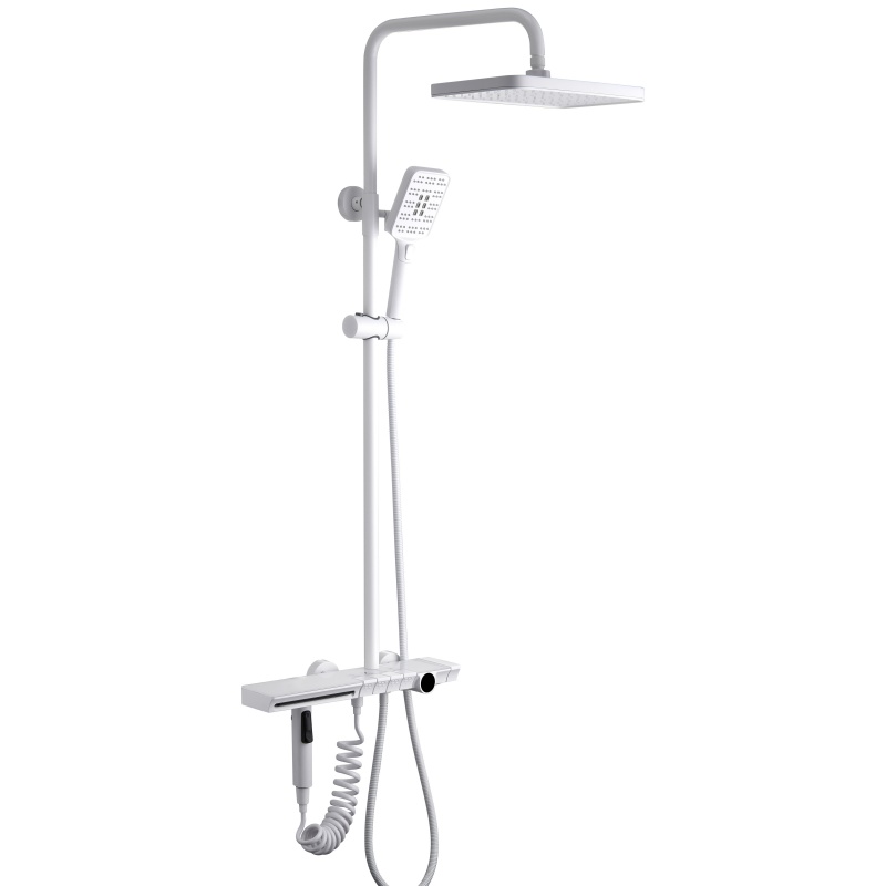 Elegant Rainfall Shower System with Advanced Thermostatic Faucet Set