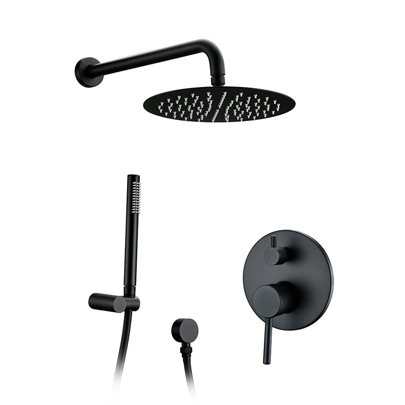 Hotel Bath Tap High Pressure Round Shape Shower Set