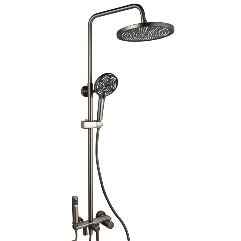 Stylish Exposed Wall-Mount Shower Set with Multi-Function Features