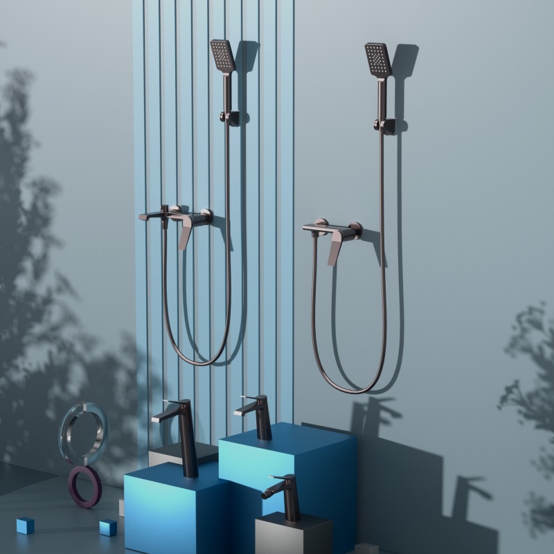 Stylish Copper Black Shower System for a SPA-Like Experience