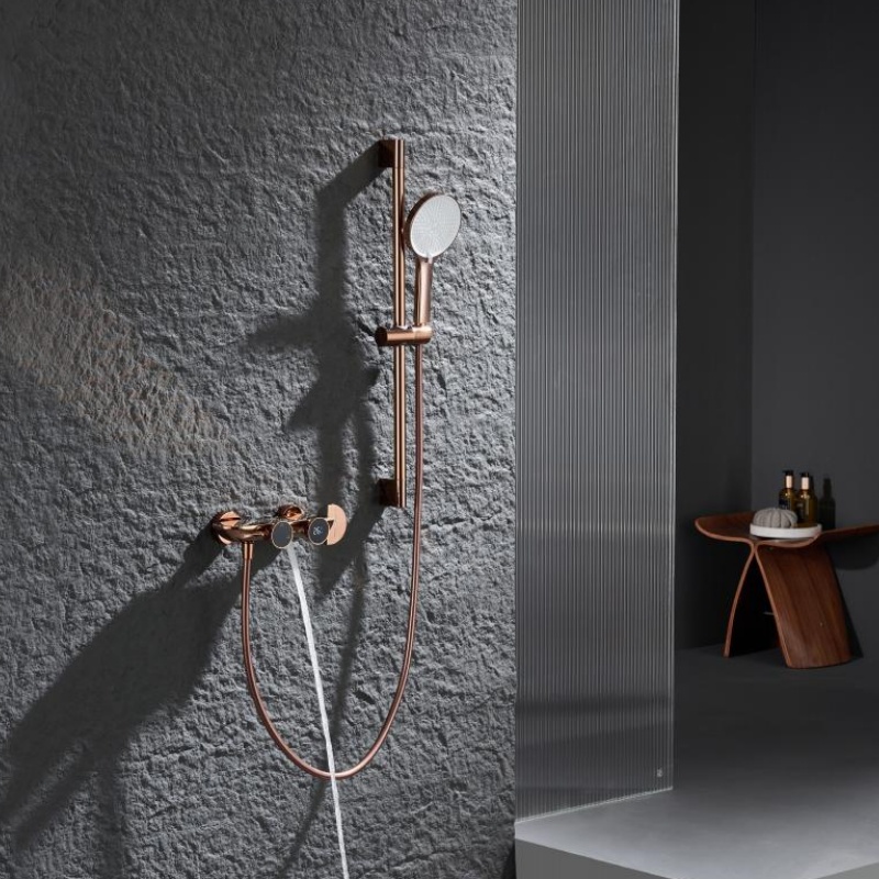 High Quality Freestanding Stand Rain Waterfall Rainfall Outdoor Faucet Mixer Shower Panel