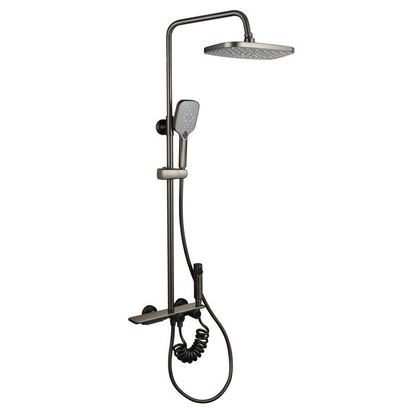 Stylish Exposed Wall-Mount Shower Set with Multi-Function Features