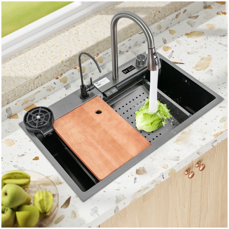 Heavy Duty Kitchen Sink Stainless Steel 304 Handmade Square Sink Custom Size Undermount Installation Commercial Kitchen Use Supplier