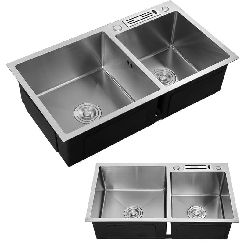 Stainless Steel 304/316 Custom Size Kitchen Sink Handmade Commercial Sink Drainage