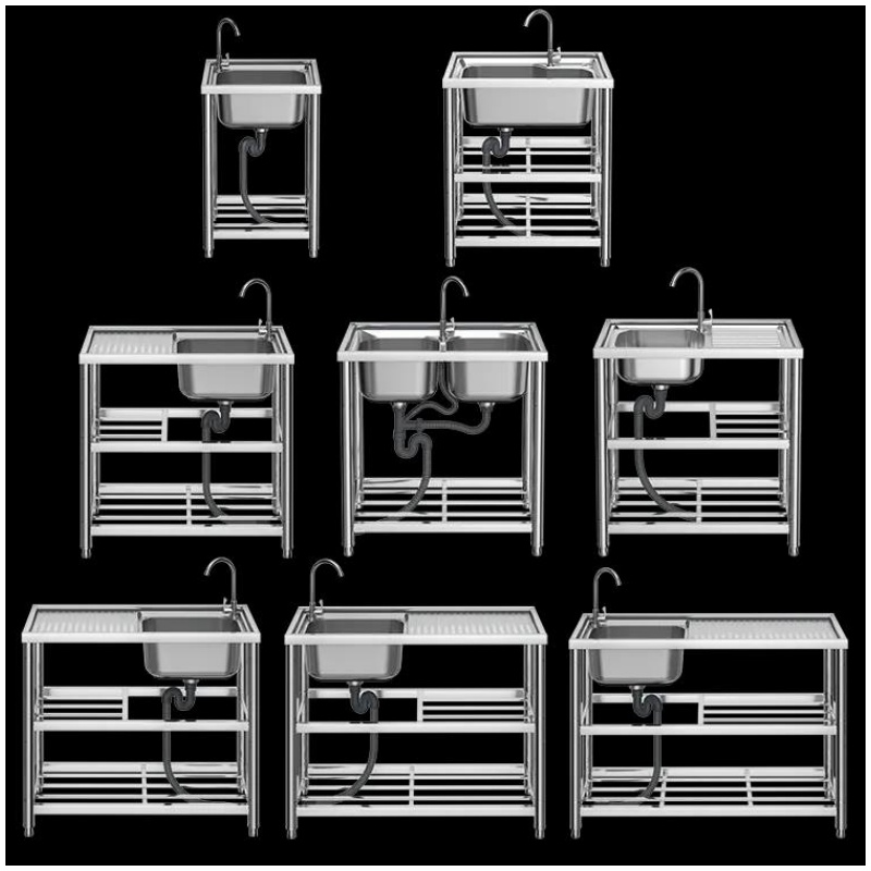 Premium 316 Stainless Steel Square Kitchen Sink Handmade Single Bowl Undermount Custom Commercial Sink