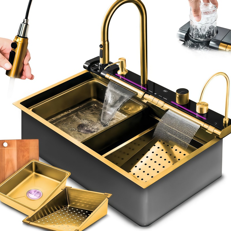 Premium Kitchen Sink Basin Stainless Steel Handmade Square Undermount Sink Custom Size Modern Kitchen Upgrade Supplier