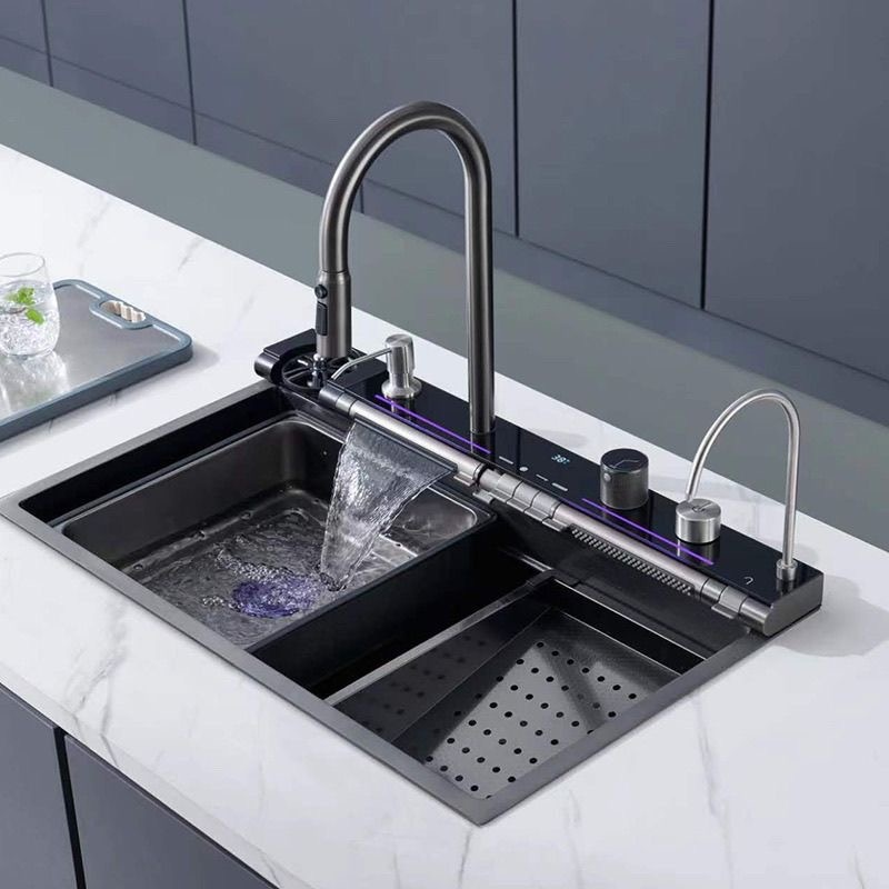 Commercial Square Kitchen Sink Stainless Steel Single Bowl Undermount Heavy Duty Handmade Basin