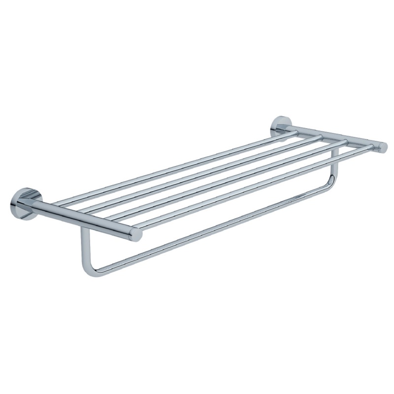 Factory Square Wall Mounted Brass Chrome Bathroom Hardware Set